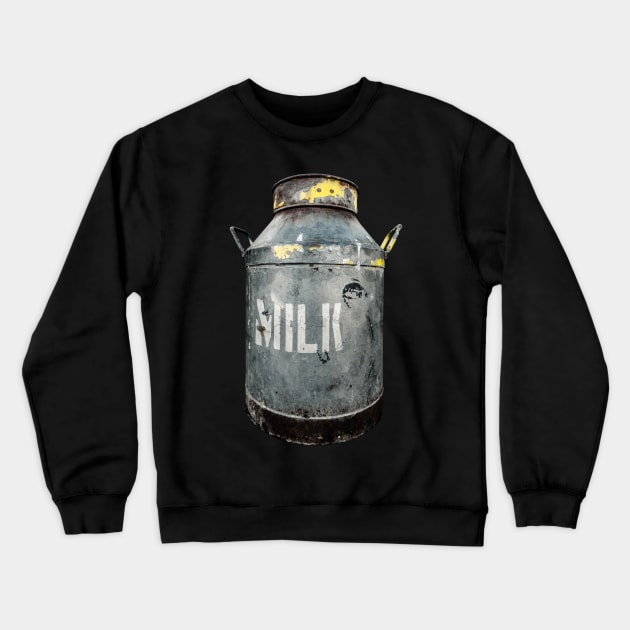 Rustic Milk Churn Crewneck Sweatshirt by mrdoomits